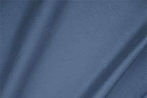 Tessuto Raso di Cotone Stretch Blu Avio in Cotone, Stretch per abbigliamento