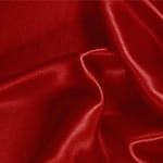 Tessuto Raso Stretch Rosso Fuoco in Seta, Stretch per abbigliamento
