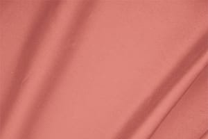 Tessuto Raso di Cotone Stretch Rosa Geranio in Cotone, Stretch per abbigliamento