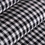 Black, White Wool fabric for dressmaking