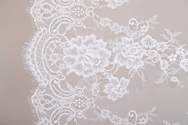 White Polyester fabric for dressmaking