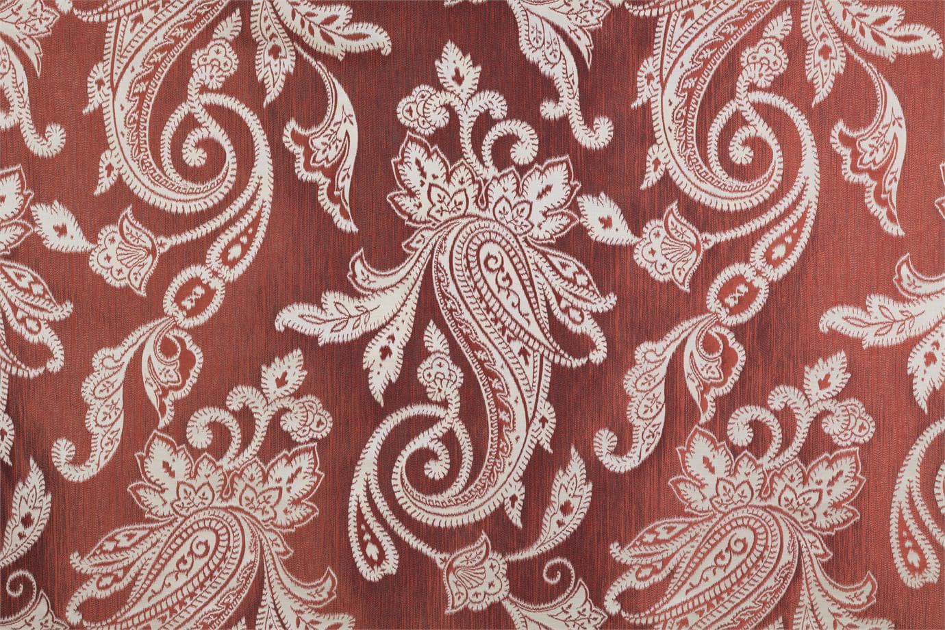 J1639 ZANNI 017 Corallo-ottani home decoration fabric