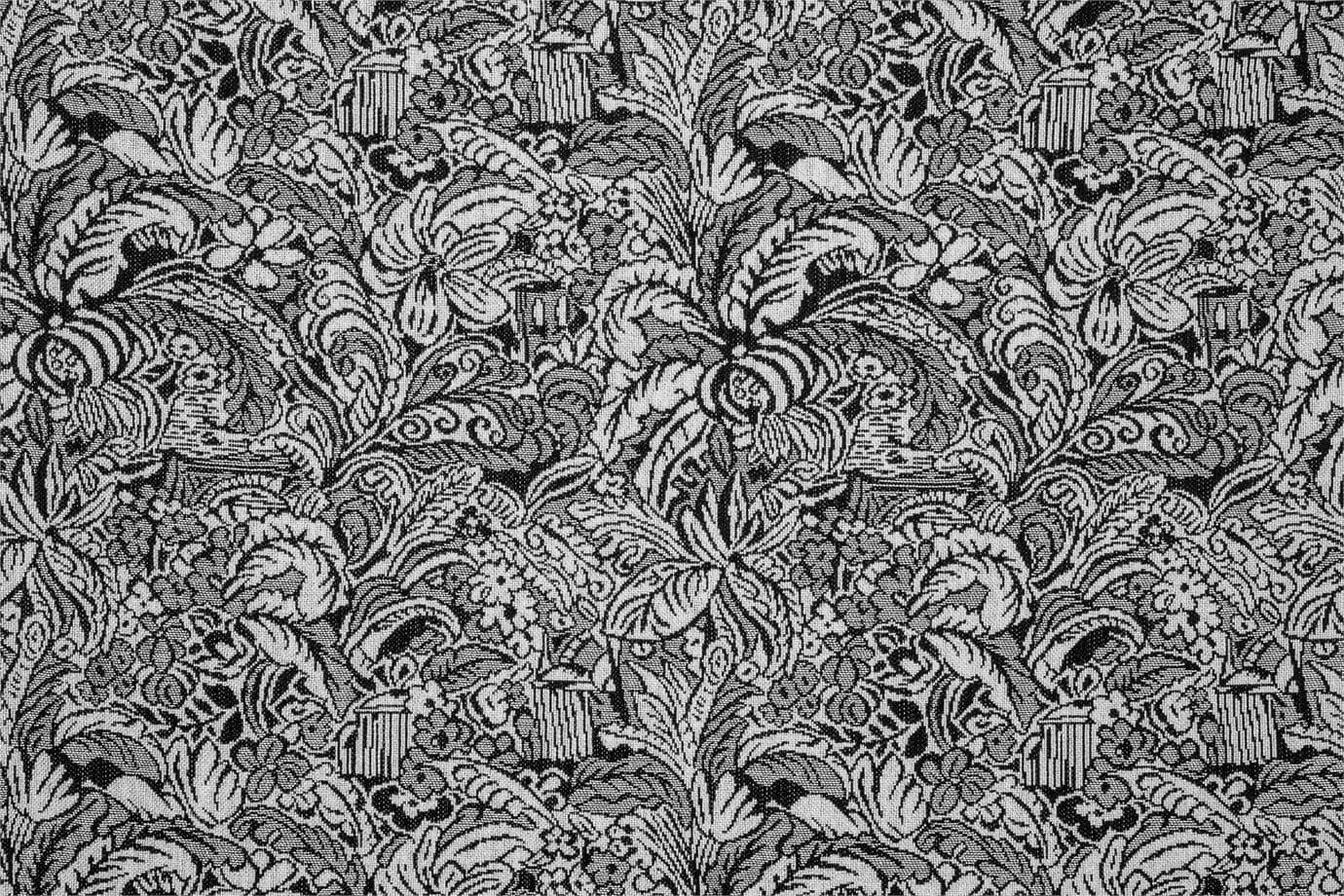 J4044 NADIR 001 Bianco nero home decoration fabric