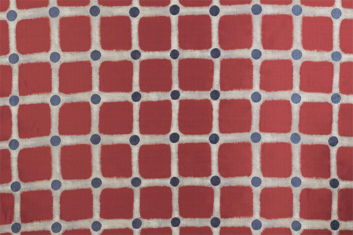 J3128 ARIETE 002 Rosso-blu home decoration fabric