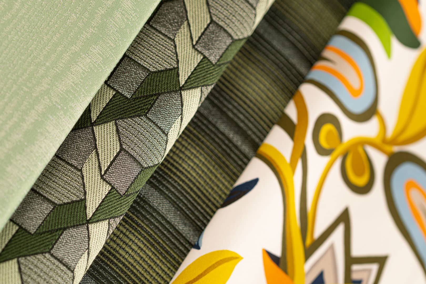 Green home decor fabrics | BROCHIER