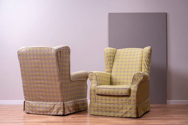 Boule: polka dot upholstery and curtain jacquard fabric in 100% Trevira CS