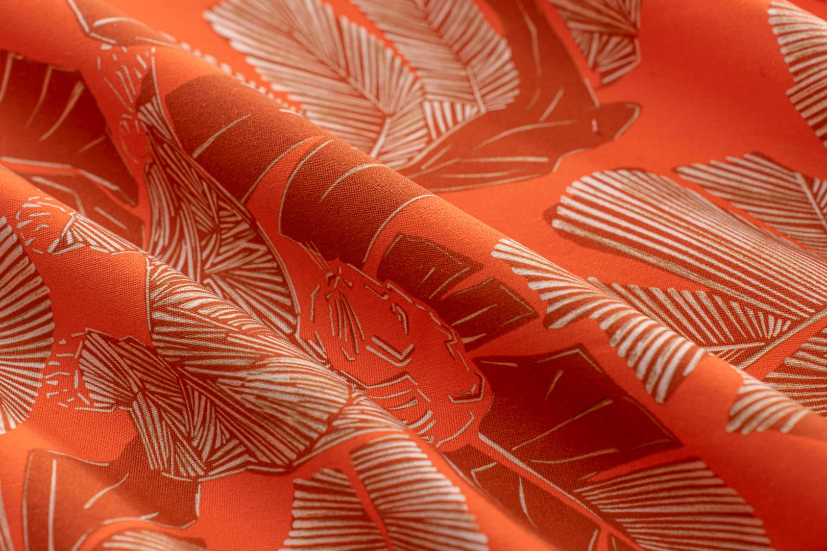 Home Decoration Fabric INDIRA 003 Arancio BROCHIER