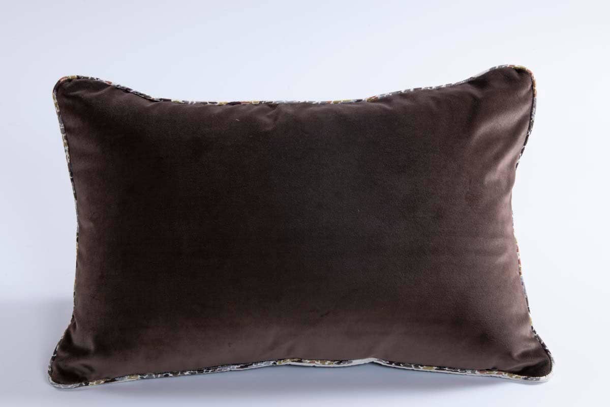 Designer cushion Leonida Floris Wengè | BROCHIER e-shop