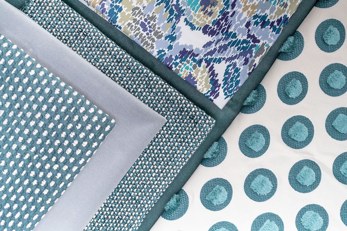 Design Inspirations: decorating with petrol blue | BROCHIER cushions