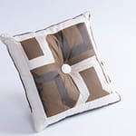 Designer cushion Ondina Jimi Wengè | BROCHIER e-shop