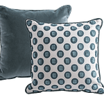 Designer cushion Puffo Leonida Petrol | BROCHIER e-shop