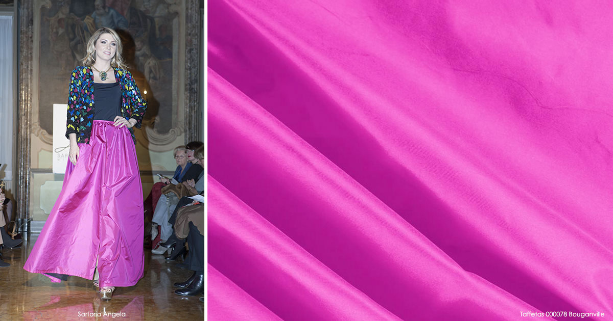 Fabrics for skirt - Silk taffetas skirt | new tess