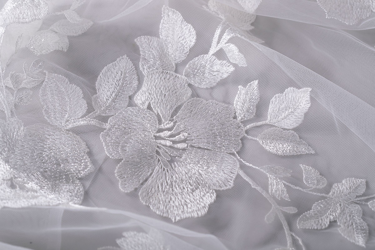 Embroidered Tulle | new tess bridal fabrics