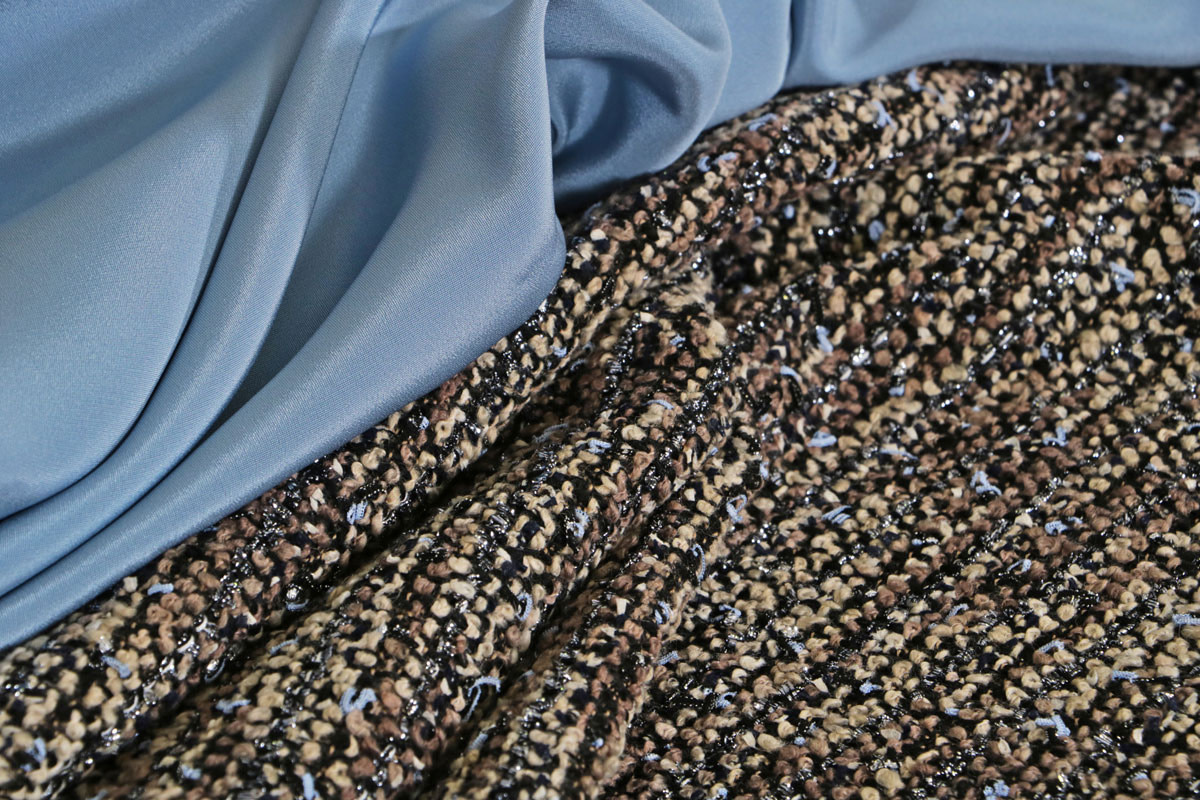 new tess boucle fabric for jackets and dresses
