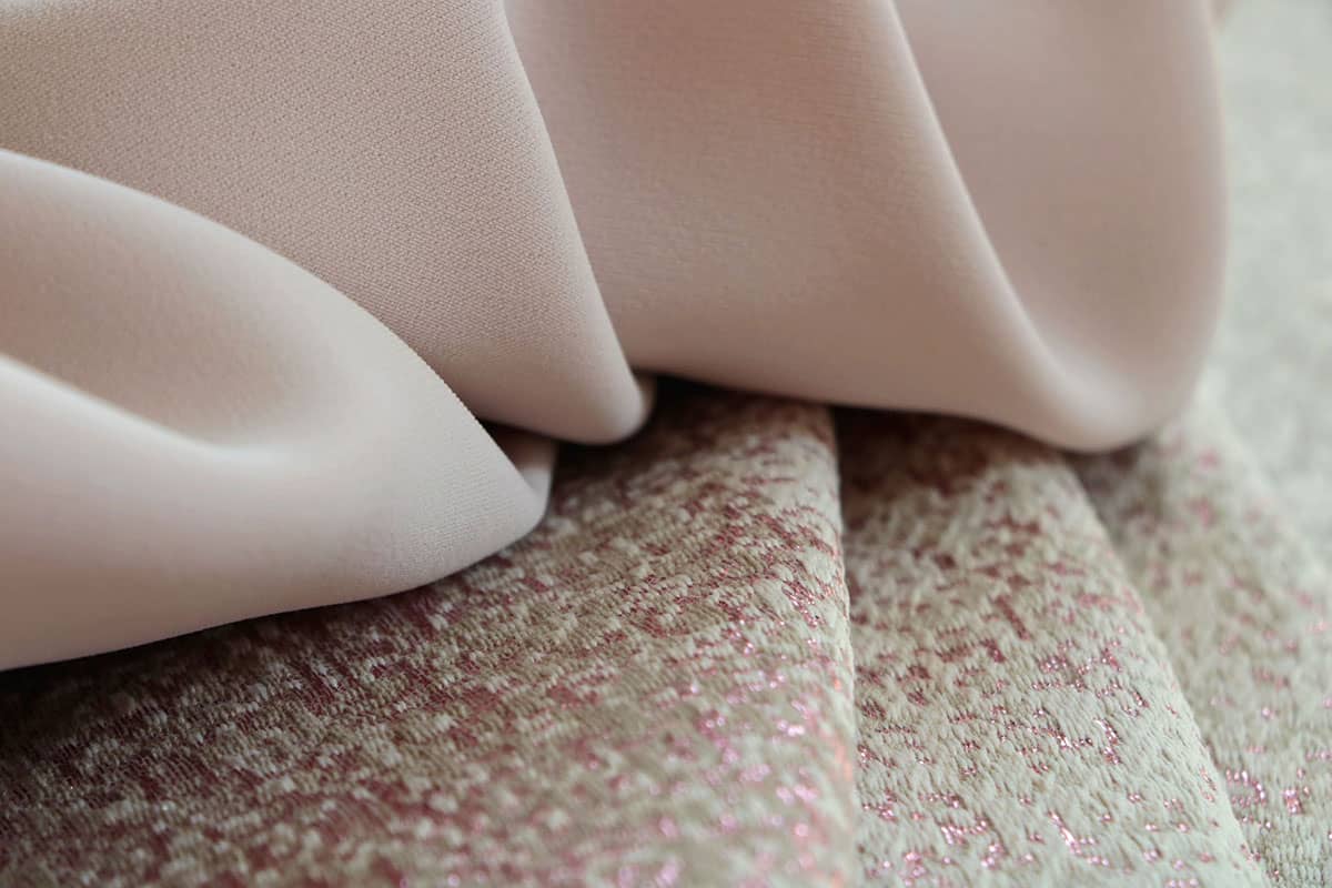 Pale pink microfiber fabric | new tess