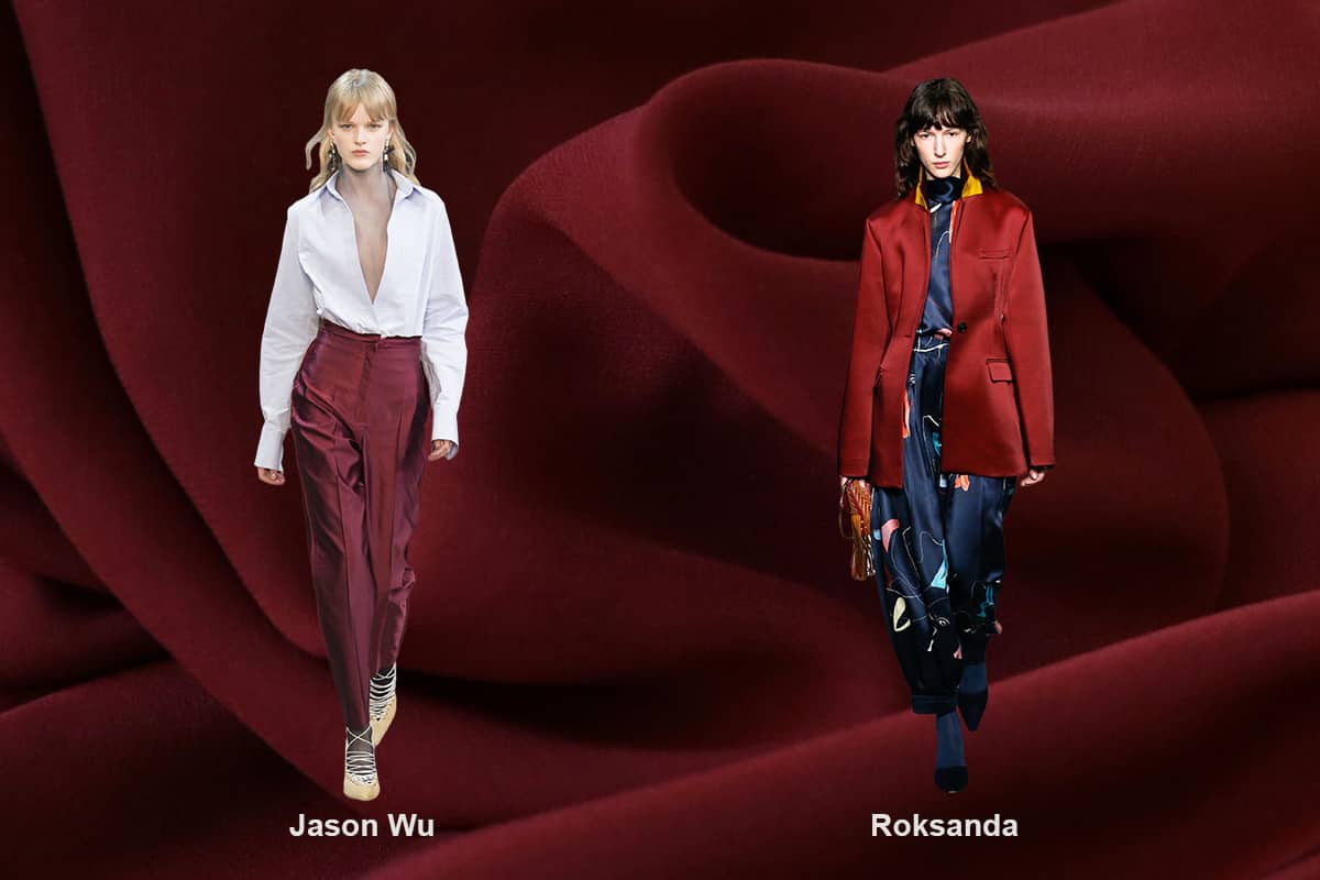 new tess burgundy red fabrics | Tessuti rosso borgogna per abbigliamento