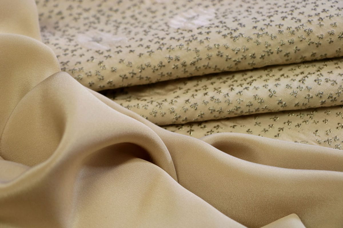 elegant beige fabrics for dressmaking