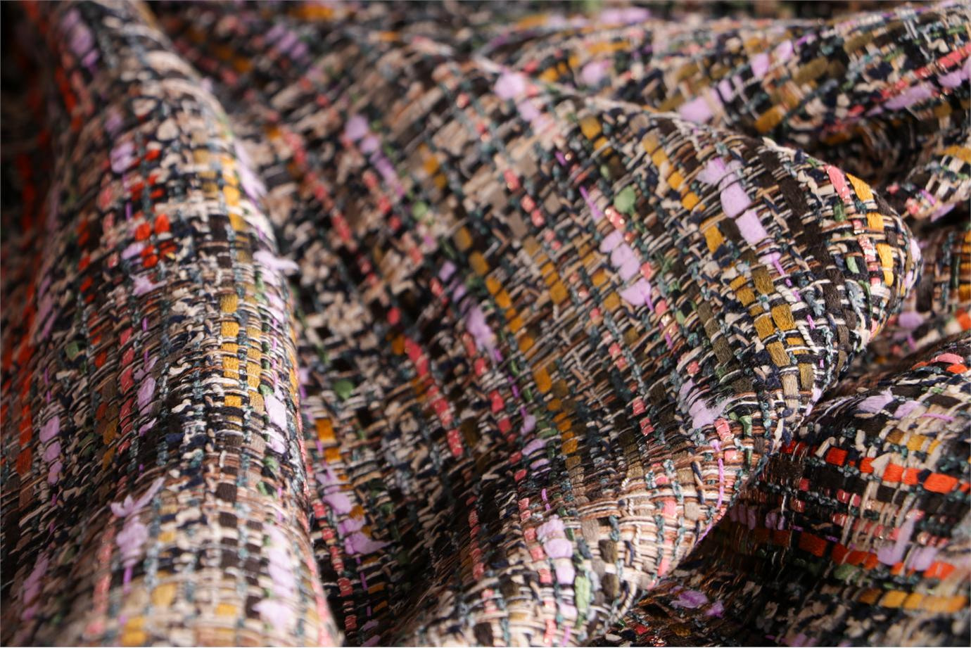 Tessuto Multicolore in Cotone, Poliestere per Abbigliamento UN001061