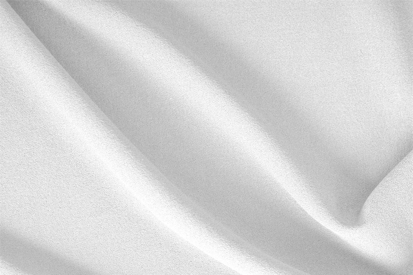 Tessuto Crepella di Lana Bianco Ottico per abbigliamento