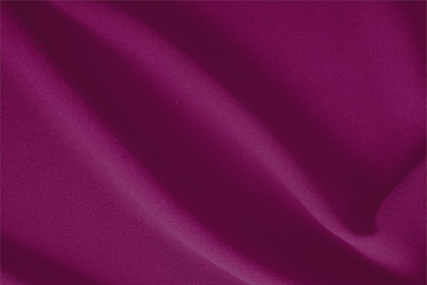 Tessuto Crepella di Lana Fucsia Bouganville in Lana per Abbigliamento TC000047