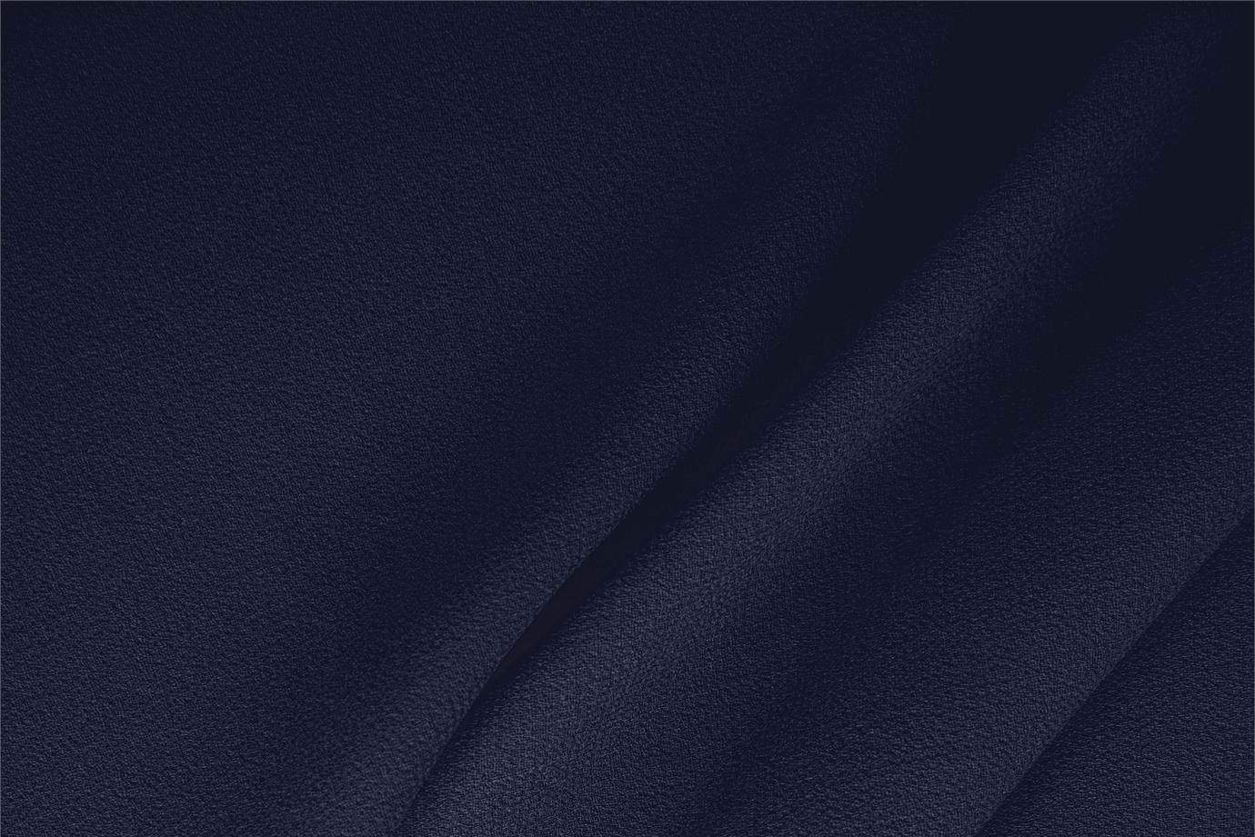 Night Blue Wool Wool Double Crêpe fabric for dressmaking
