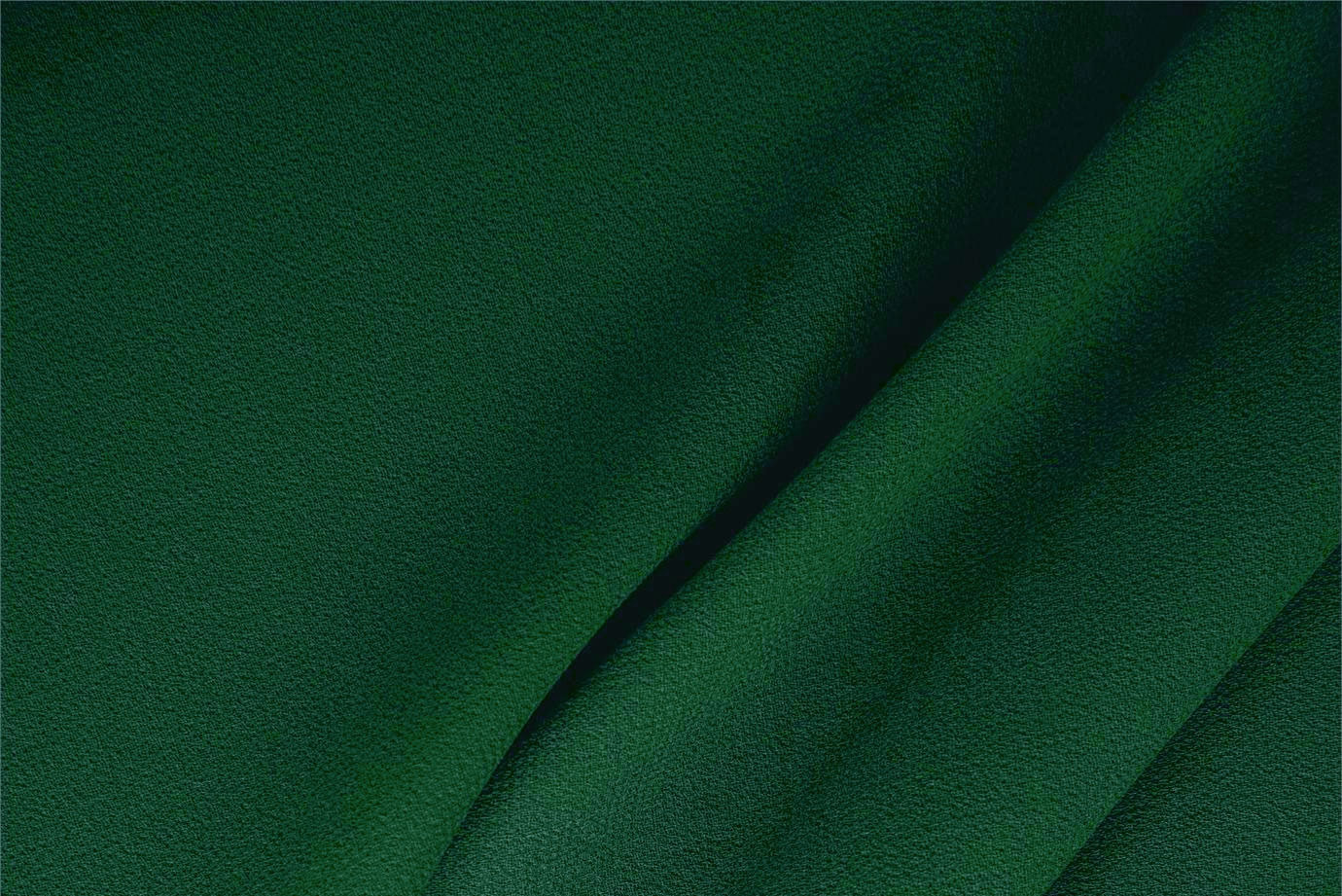 Tissu Double crêpe de laine Vert laurel en Laine pour vêtements