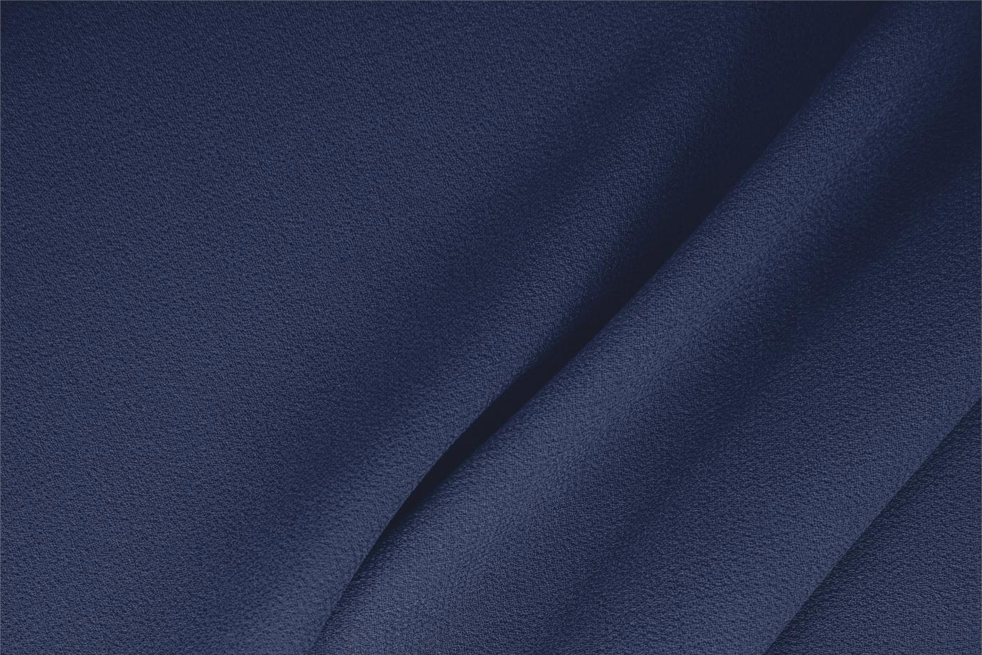 Tessuto Doppia Crepella di Lana Blu Oceano in Lana per Abbigliamento TC000079