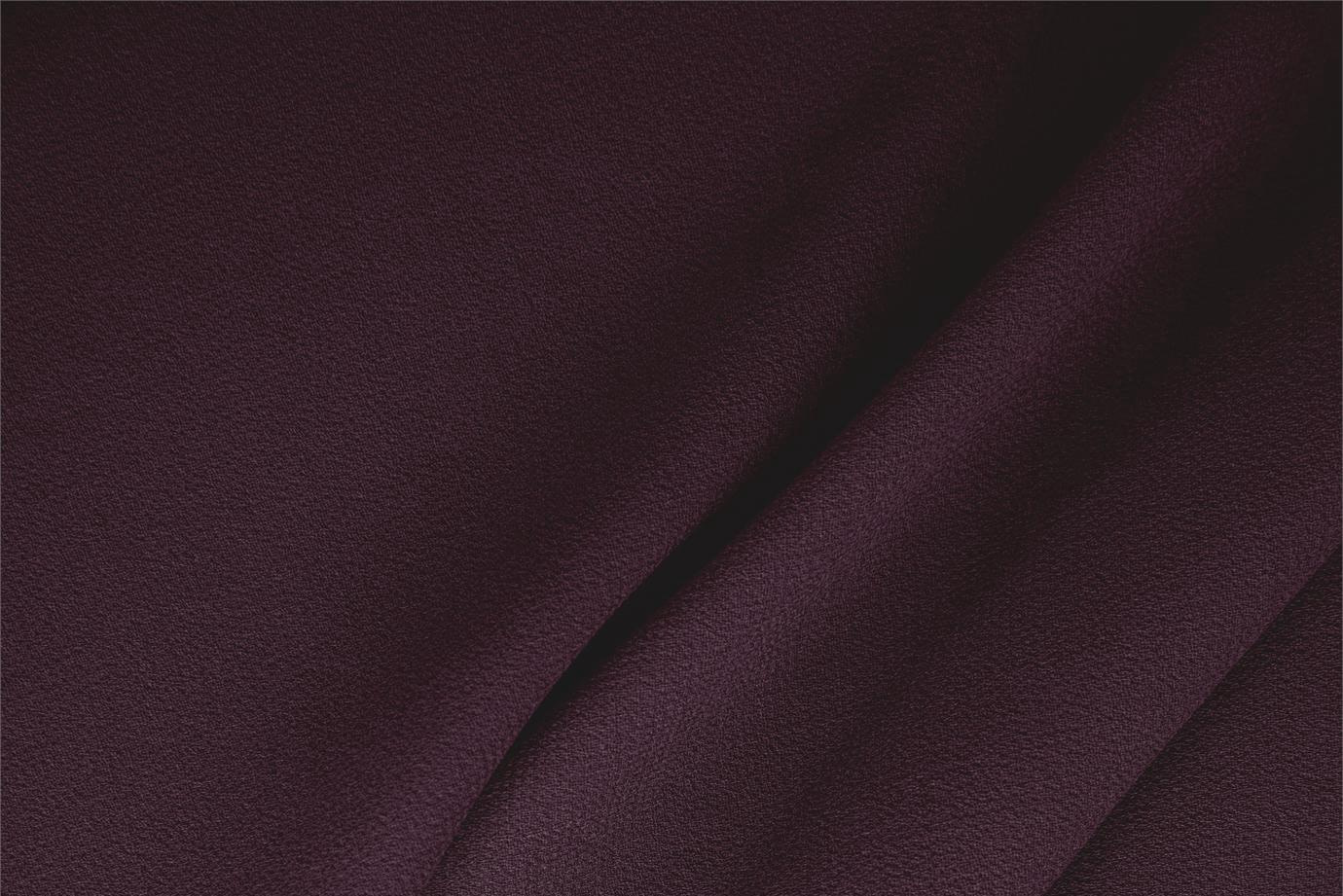 Tissu Couture Double crêpe de laine Violet moût en Laine TC000089