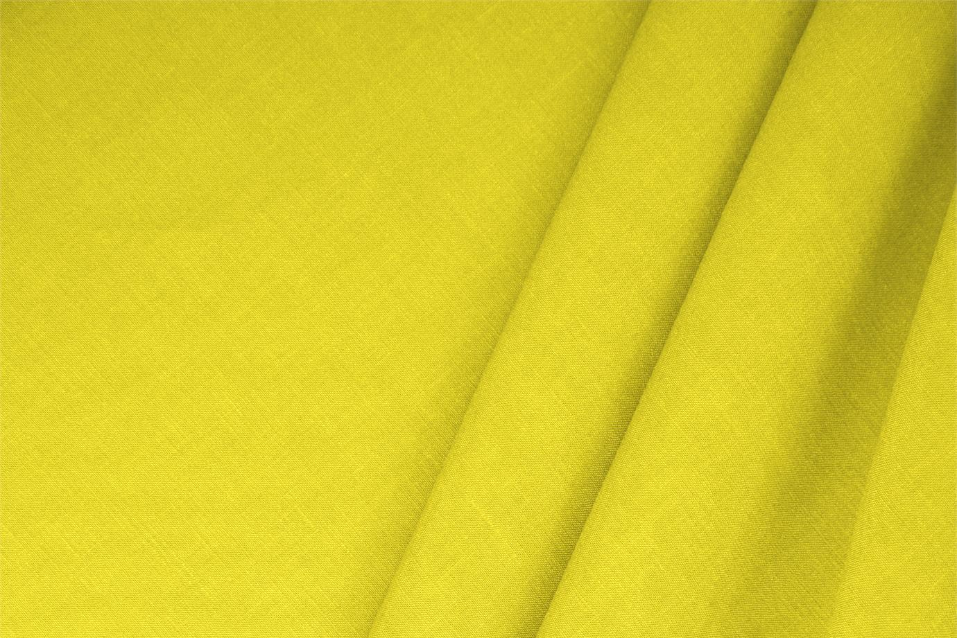Tissu Couture Mélange de lin Jaune citron en Lin, Stretch, Viscose TC000220