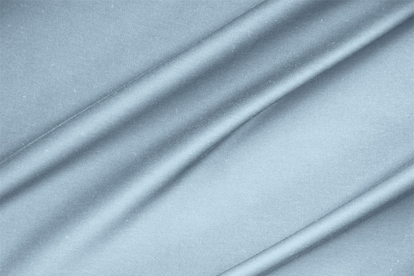 Tissu Couture Satinette de coton stretch Bleu capri en Coton, Stretch TC000252