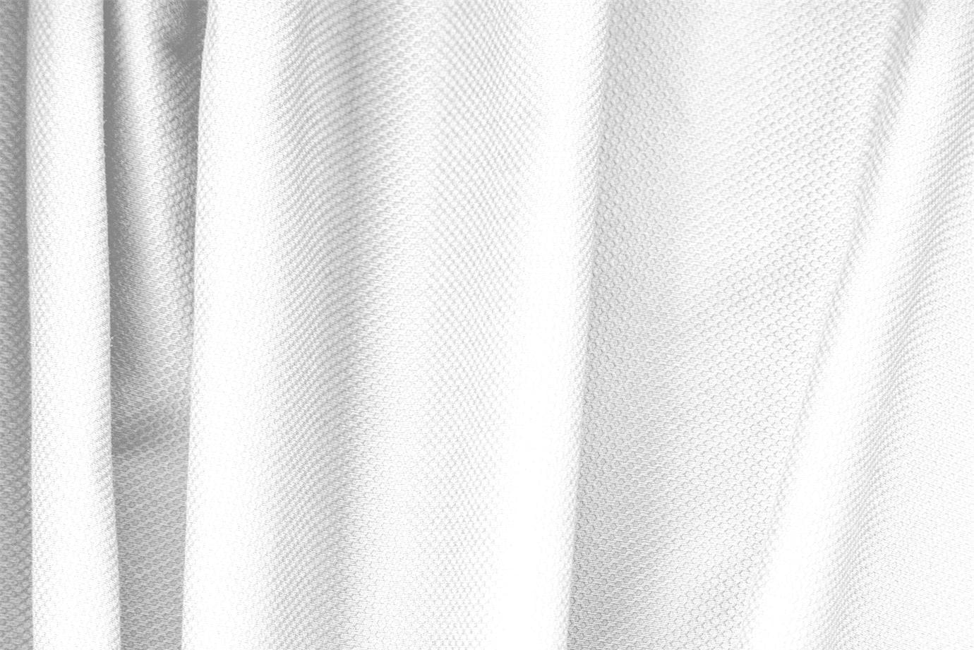 Optical White Cotton, Stretch Pique Stretch Apparel Fabric
