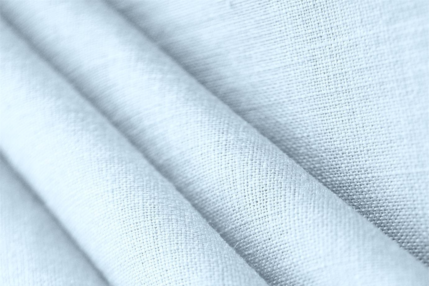 Tissu Toile de lin Bleu ciel en Lin pour vêtements