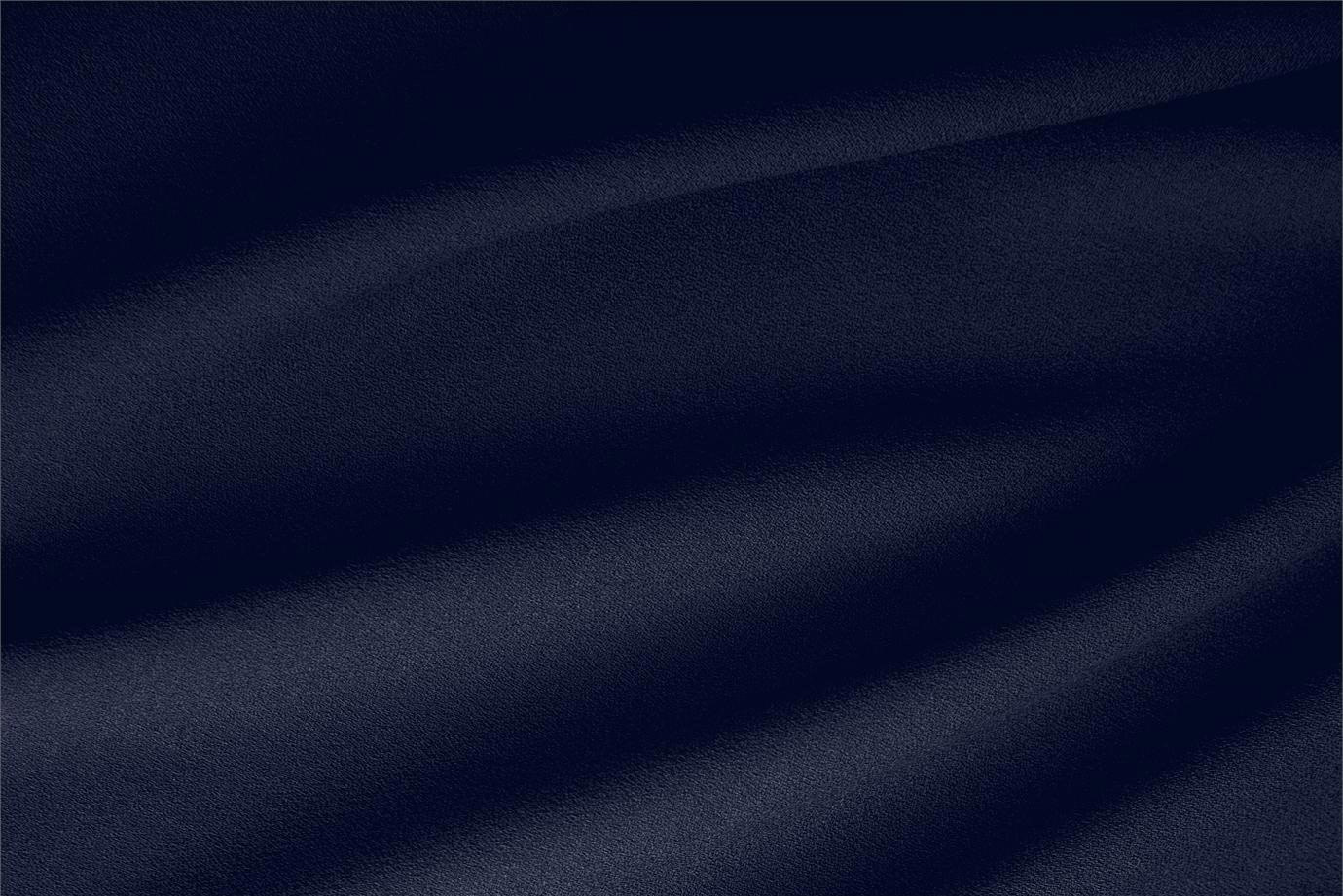 Tessuto Lana Stretch Blu Notte in Lana, Poliestere, Stretch per abbigliamento
