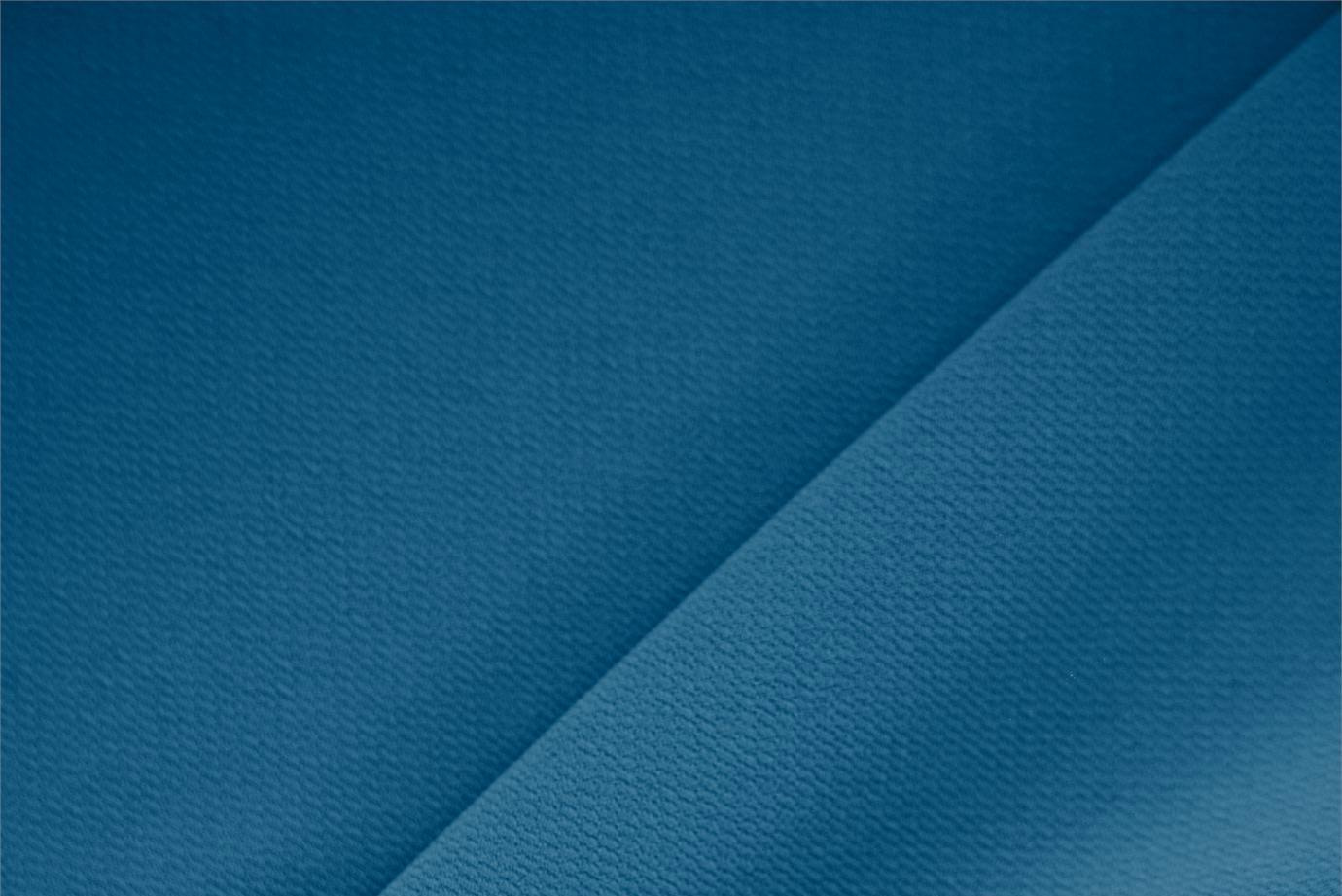Tessuto microfibra poliestere crêpe blu cenere per abbigliamento
