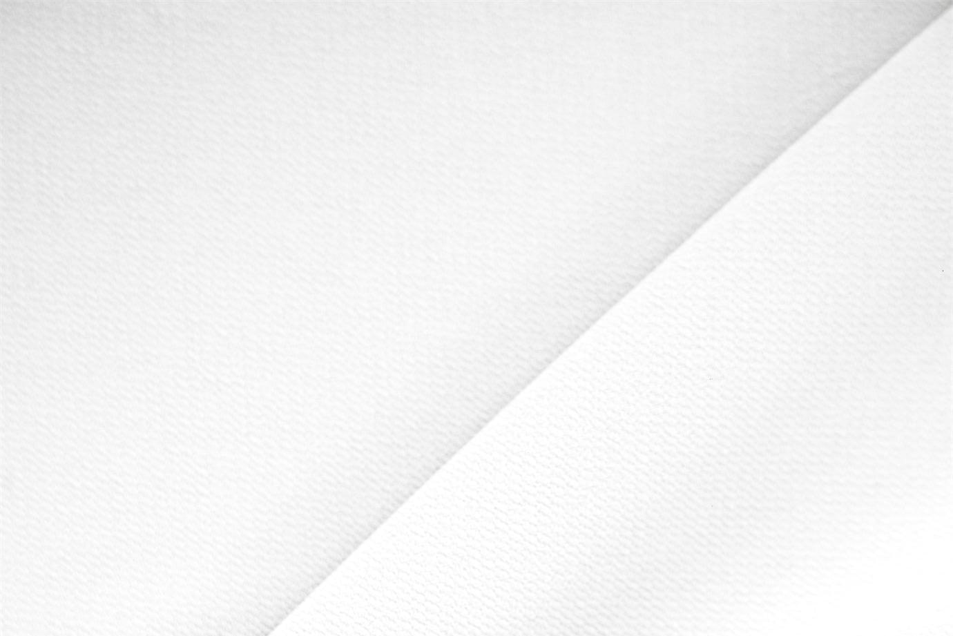 Tissu Couture Microfibre Crêpe Blanc optique en Polyester TC000456
