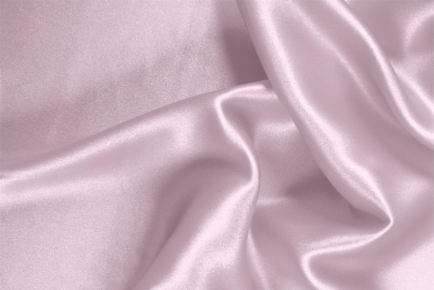Tissu Couture Satin stretch Rose dragée en Soie, Stretch UN000628