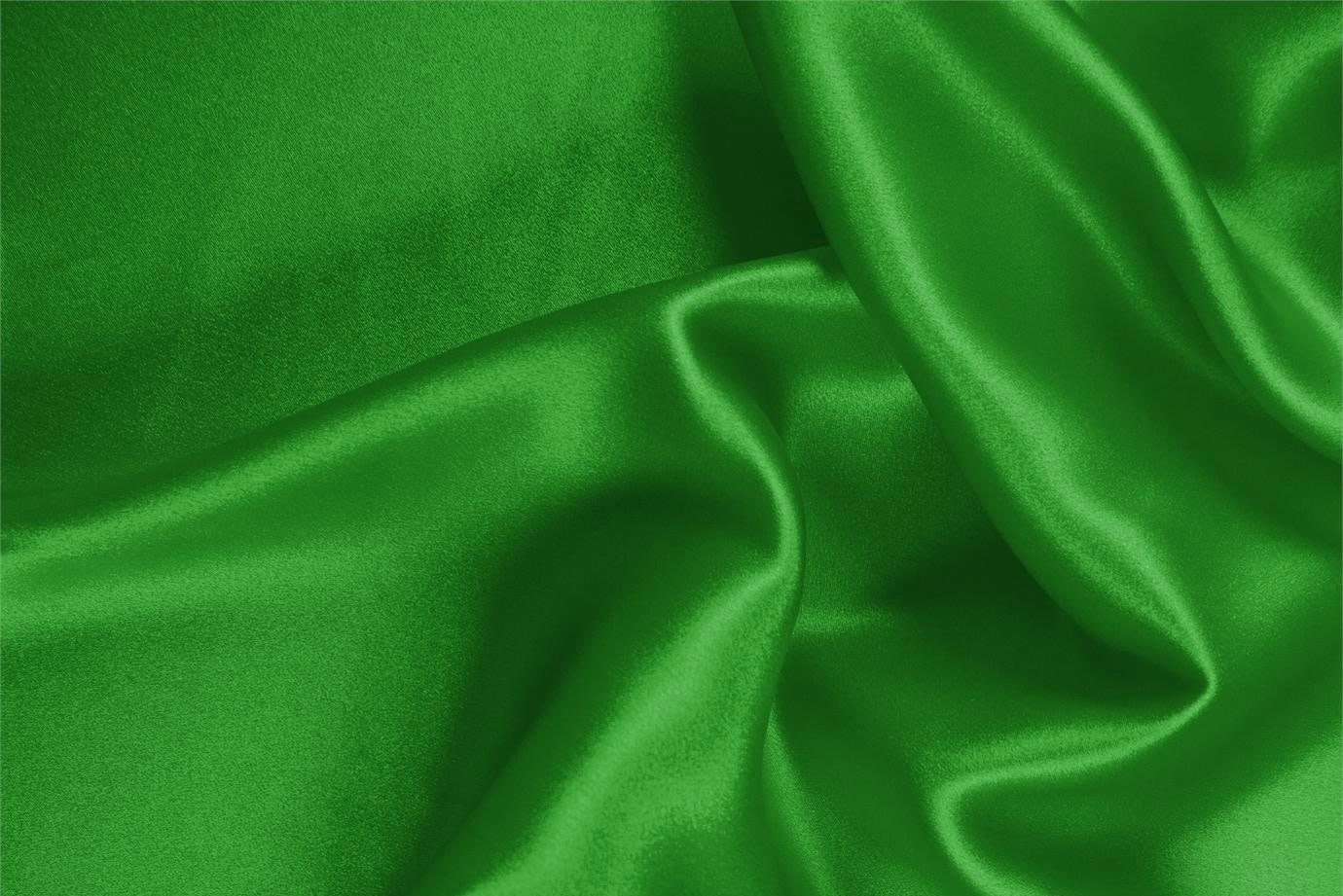 Green Green Silk, Stretch Silk Satin Stretch fabric for dressmaking