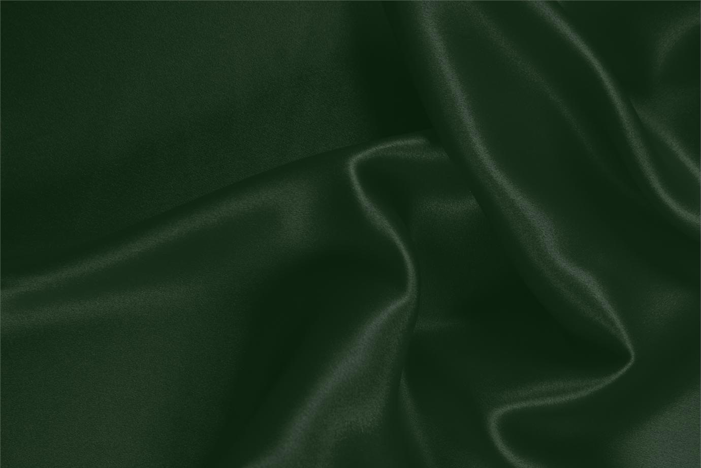 Tissu Couture Satin stretch Vert sapin en Soie, Stretch UN000634