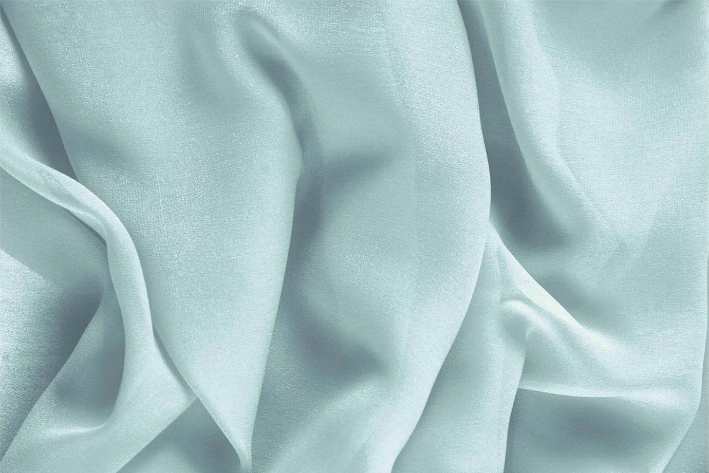 Tissu Couture Georgette Bleu eau en Soie UN000489