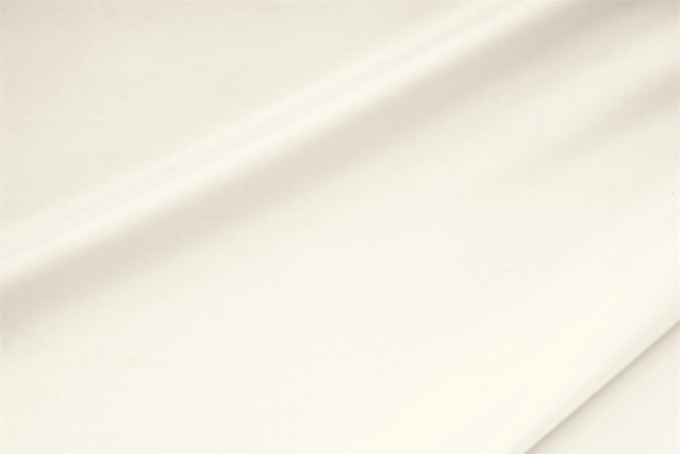 Tessuto Crêpe de Chine Stretch Bianco Latte in Seta, Stretch per Abbigliamento UN000651