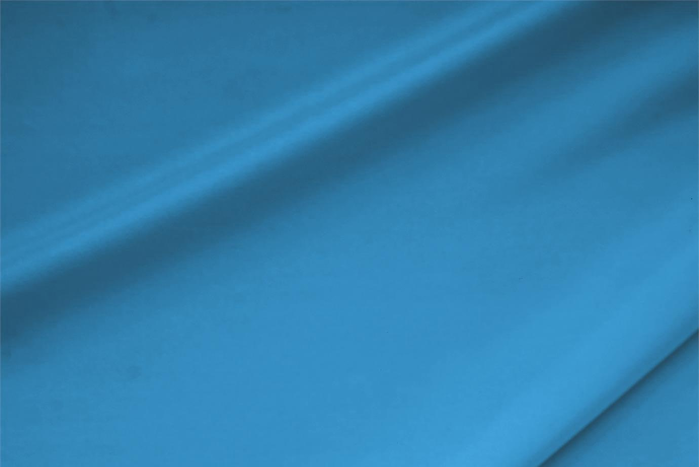 Tessuto Crêpe de Chine Stretch Blu Antille in Seta, Stretch per Abbigliamento UN000682