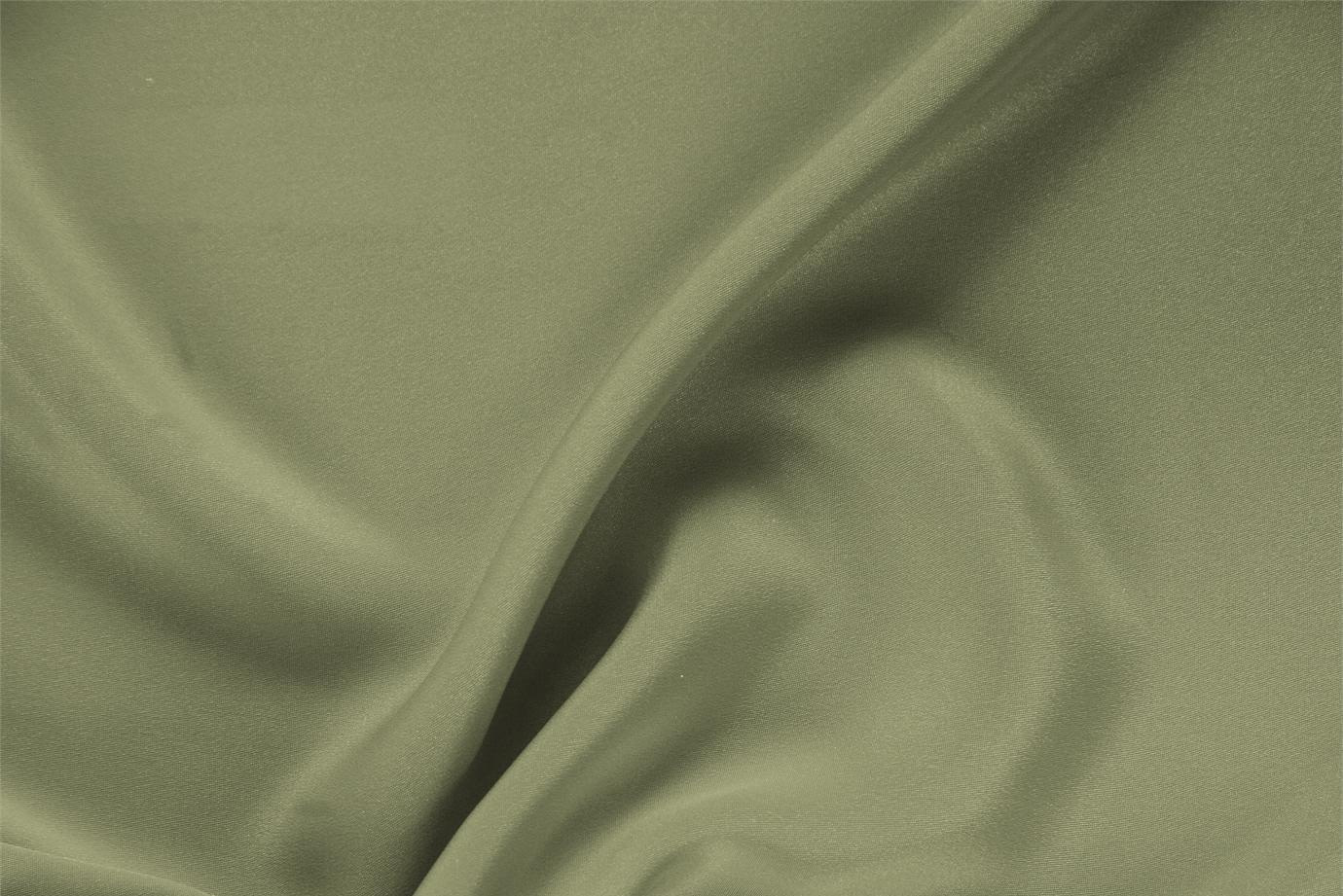 Tissu Couture Drap Vert olive en Soie UN000754