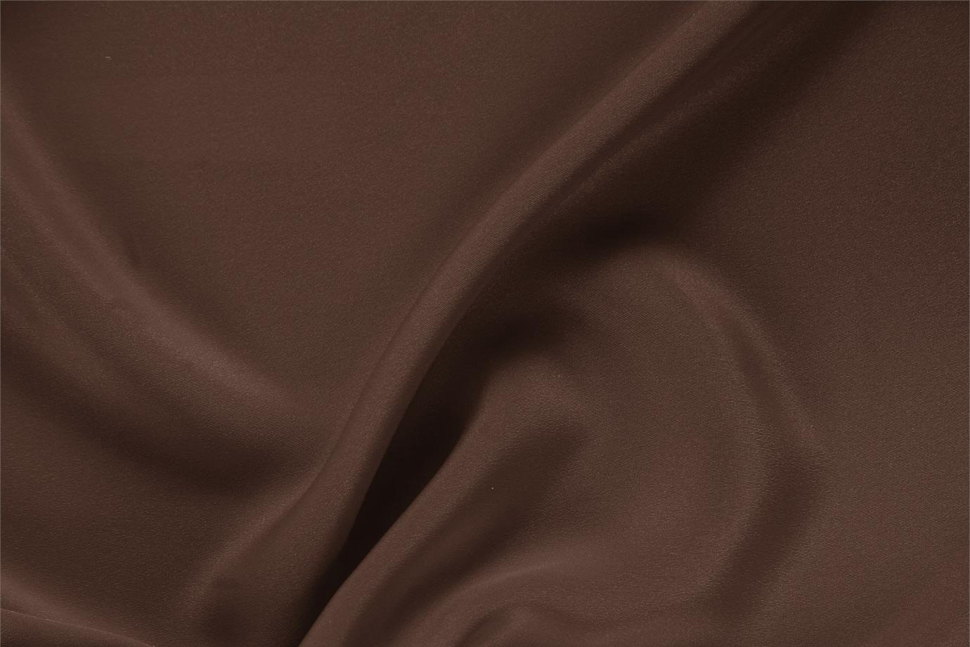 Dark Brown Silk Drap fabric for dressmaking