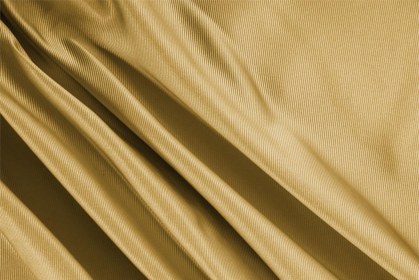 Tessuto Dogaressa Giallo Senape in Seta per Abbigliamento UN000019
