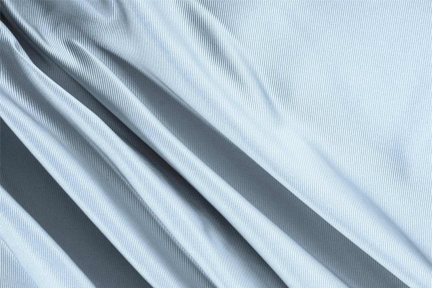 Light blue dogaressa fabric in pure ribbed silk fabric for dressmaking