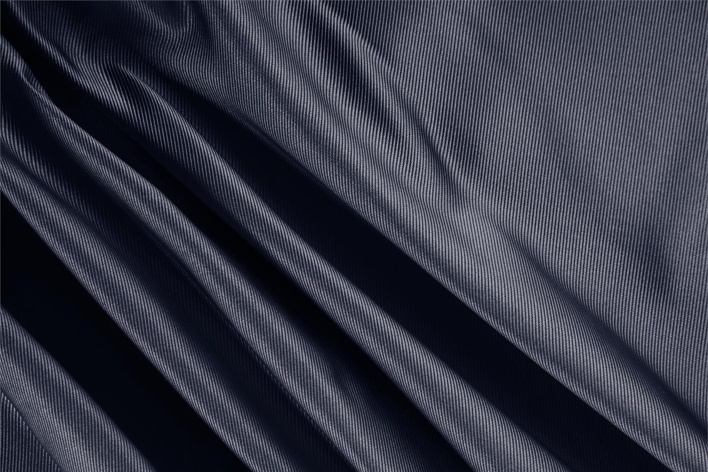 Tessuto Dogaressa Blu Buio in Seta per Abbigliamento UN000033