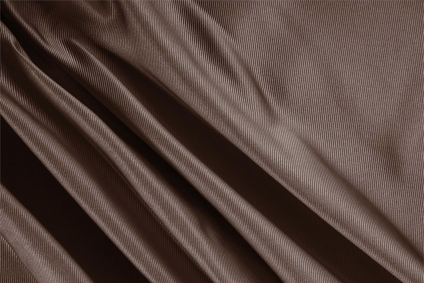 Tessuto Dogaressa Marrone Moro in Seta per Abbigliamento UN000028