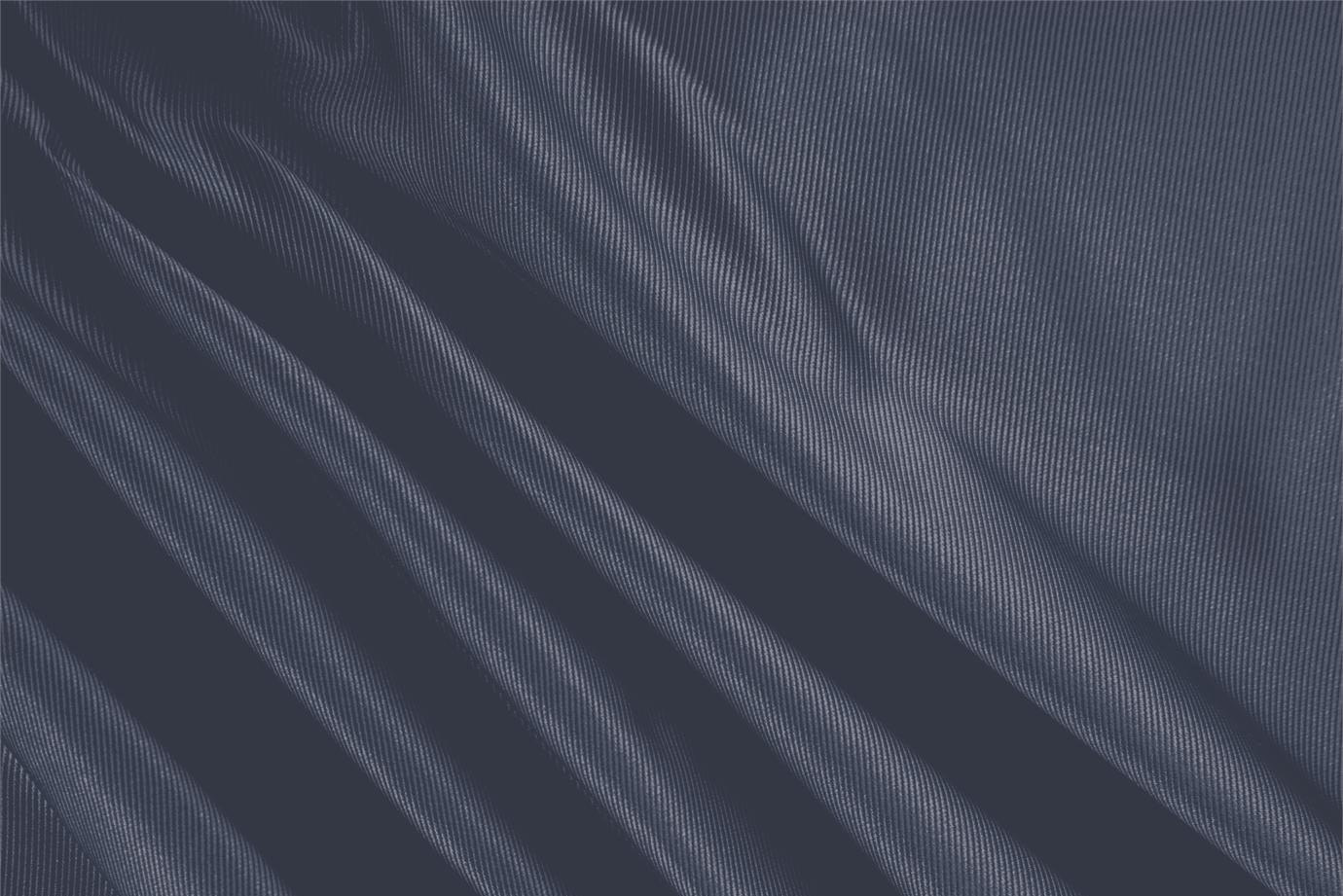 Tessuto Dogaressa Blu Notte in Seta per Abbigliamento UN000032