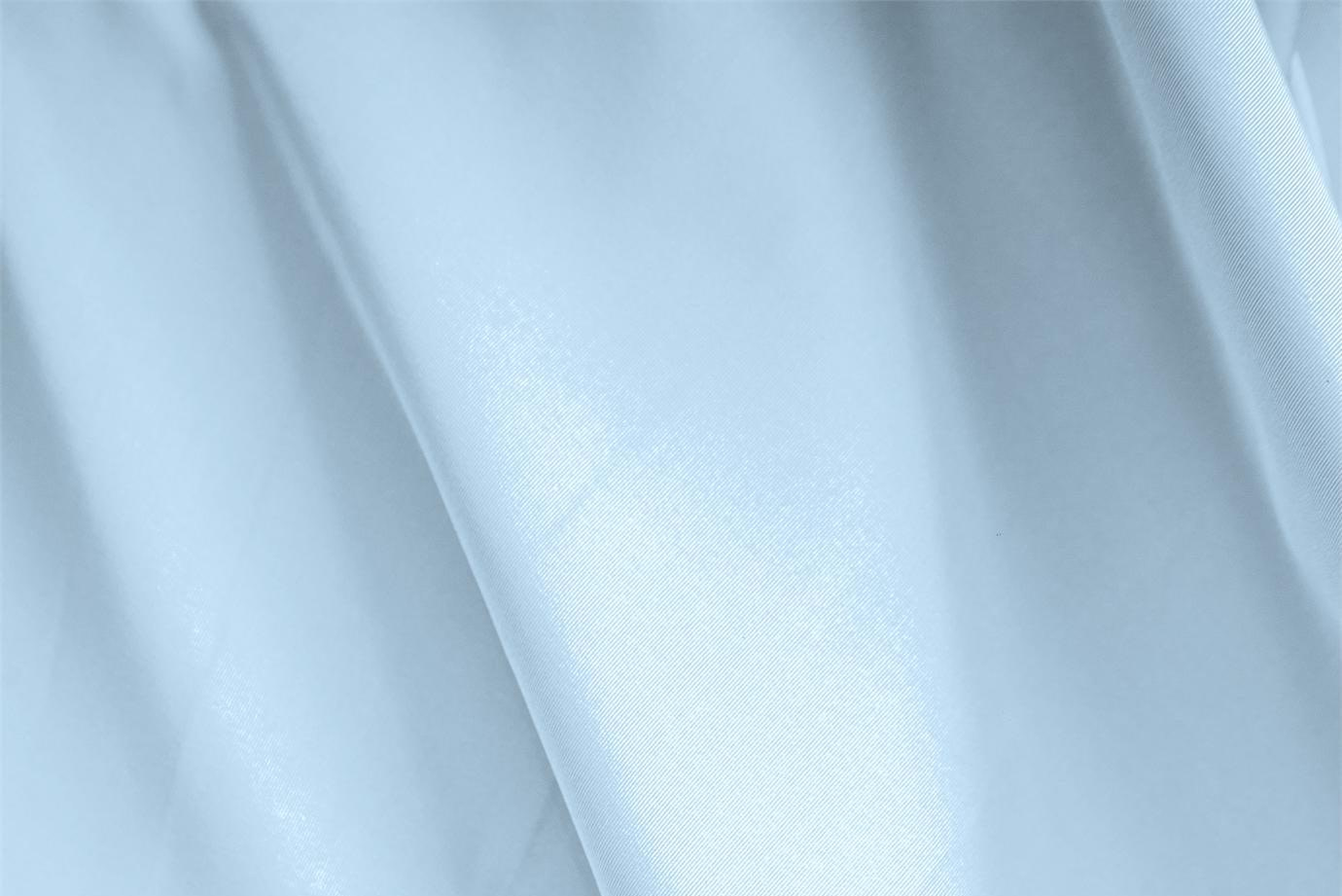 Light blue faille fabric in pure silk with thin ribbing for dressmaking