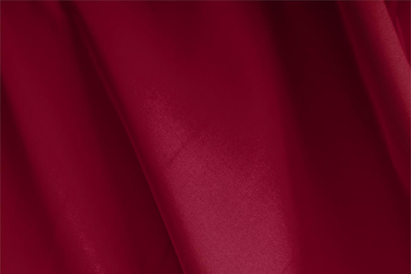 Tessuto Faille Rosso Rubino in Seta per abbigliamento
